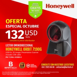 Escáner de presentación híbrido Honeywell Orbit 7190g