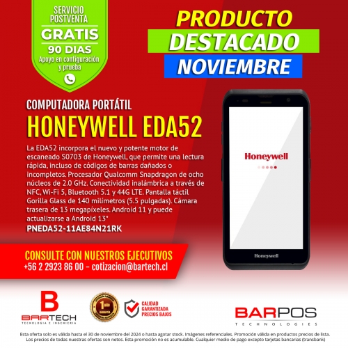 Computadora portátil Honeywell EDA52